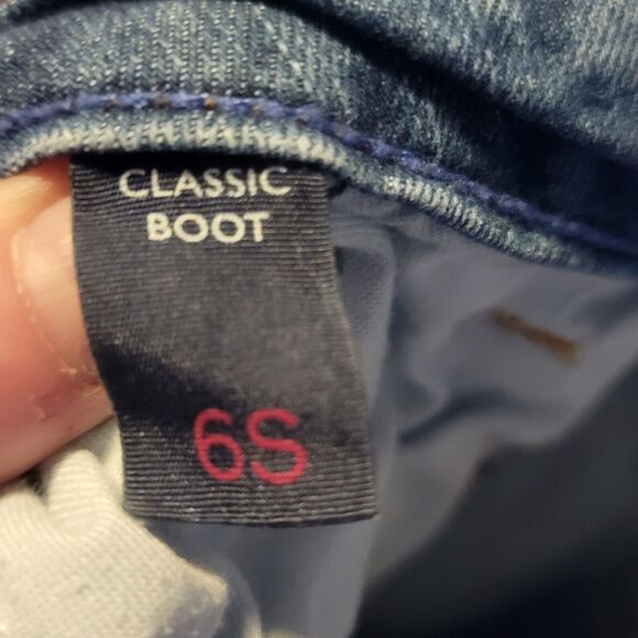 Tommy Hilfiger Classic Boot Womens Blue Jeans Size 6S Mid Rise - Picture 6 of 6